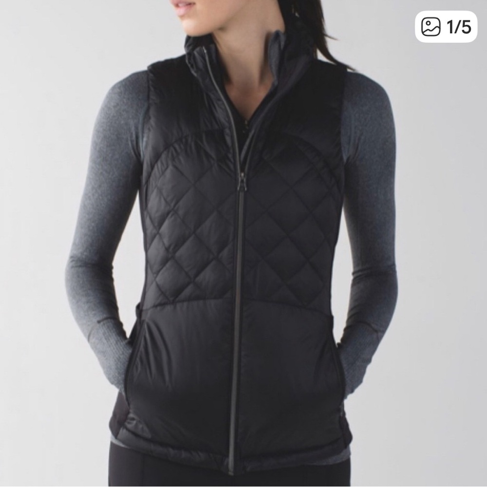 Lululemon Down For A Run Vest Black 8